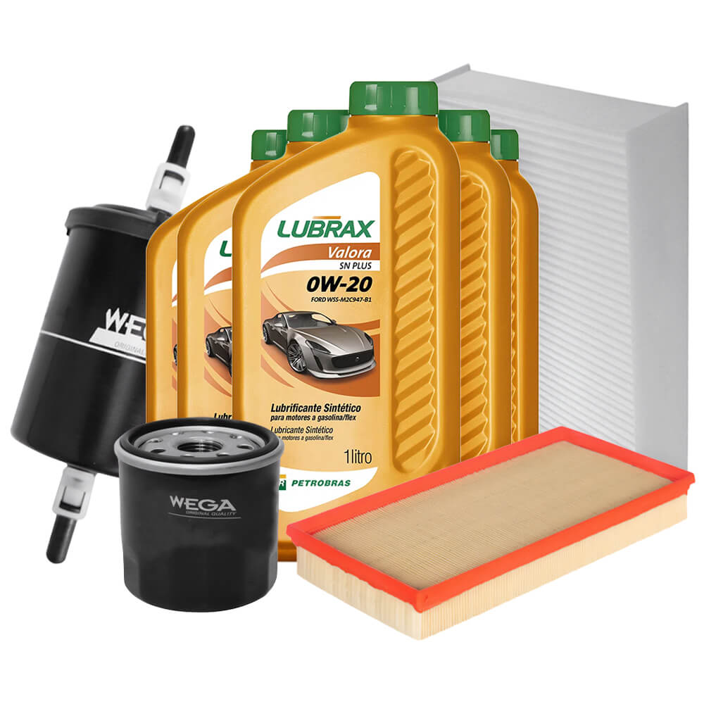Kit Revisao Óleo 0W20 Lubrax Filtros Wega Corolla 2 0 16V Flex 2021 2022