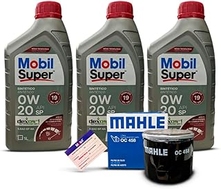 Kit Revisao Óleo 0W20 Lubrax Filtros Wega Fiat Mobi 1 0 Flex 2017 2020