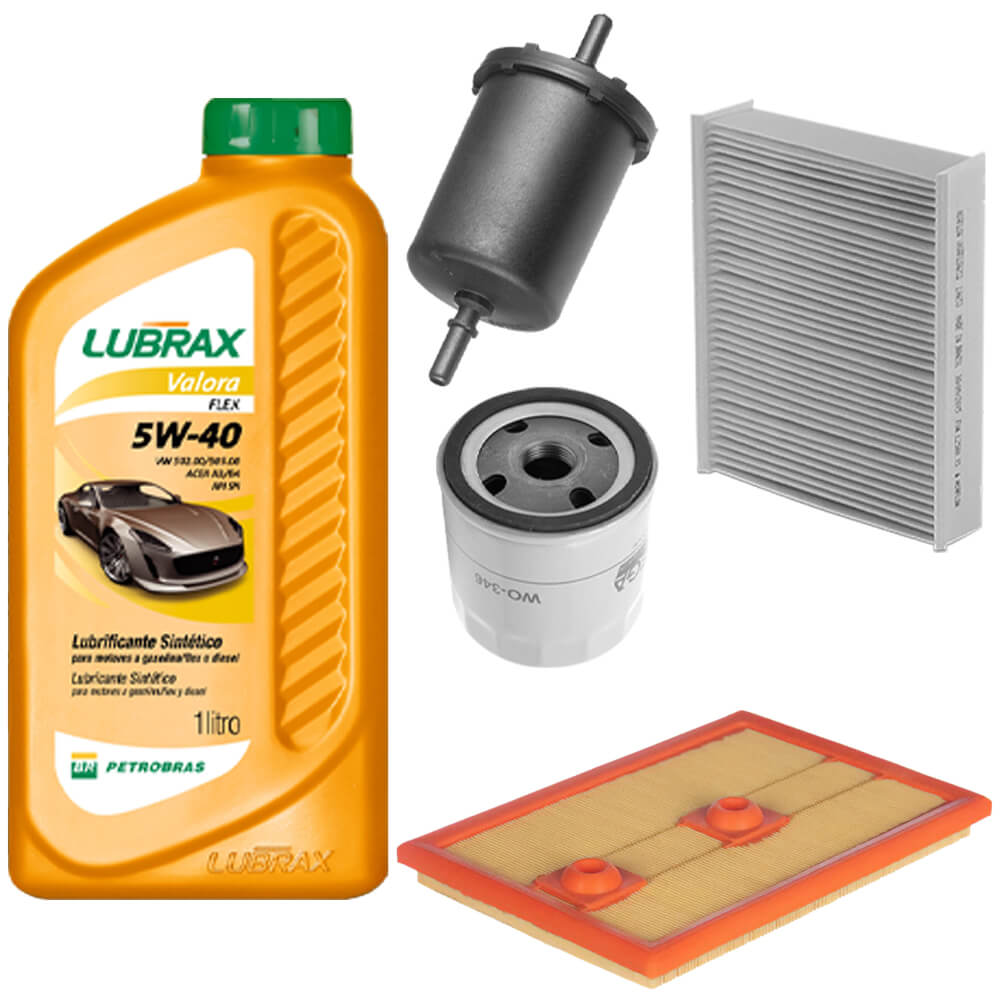Kit Revisao Óleo 5W40 Lubrax Filtros Wega Audi Q3 1 4 16V Flex 2015 2022