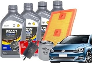 Kit Revisao Óleo 5W40 Lubrax Filtros Wega Golf 16 16V Flex 2016 2017