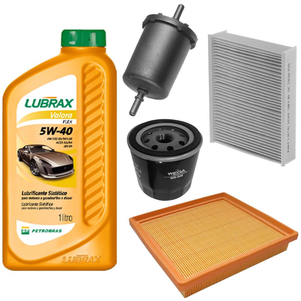 Kit Revisao Óleo 5W40 Lubrax Filtros Wega Saveiro 1 6 16V Flex 2014 2022