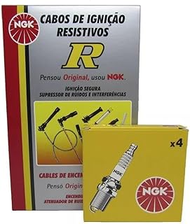 Kit Vela Cabo Bobina Fiat Palio Fire 1 0 8V 2001 2004 Gasolina