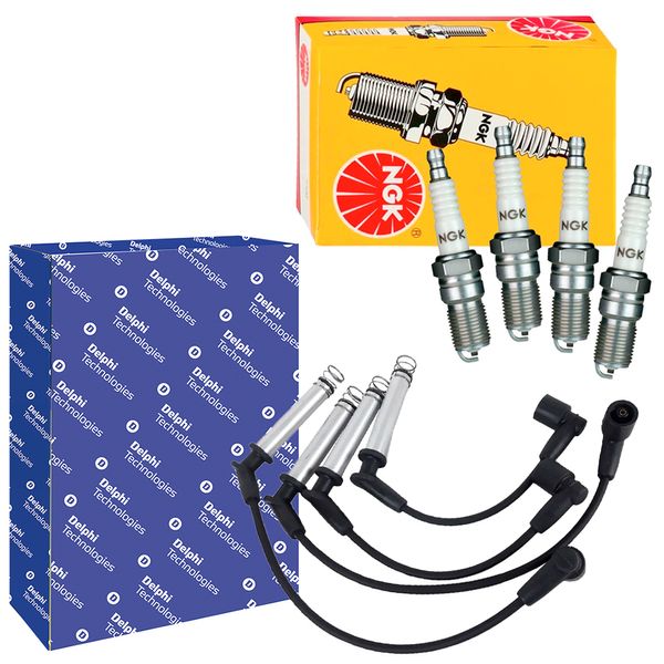 Kit Vela Ignição Cabo Vela Cobalt 1 8 2017 2020 Ngk Delphi