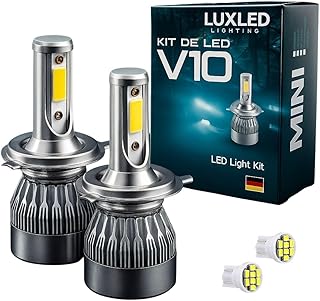 Lâmpada Farol 12 24V LED 6000K 3000 Lumens H4 Techone