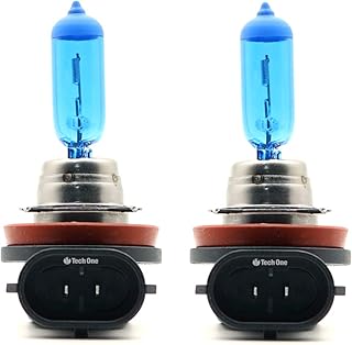Lâmpada Farol 12V 55W 8500K Super Branca H9 Techone T1SB55WH985K