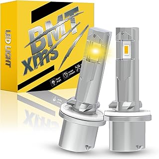 BMT xms 880 H27W H27W/1 Lâmpadas de farol de neblina - 400% mais brilhante 20000LM 3000K Luz amarela âmbar - 1: 1 tamanho mini, pacote 0f 2