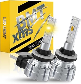 BMT xms H27W H27W/1 H27W/2 880 881 Lâmpadas de farol de neblina 3000K amarelo âmbar, pacote com 2