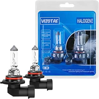 Lâmpada de farol de halogênio 9006 HB4, lâmpadas de cabeça de 12V 51W, 3800K, sem brilho, lâmpadas de cabeça HB4 para carro, farol alto e baixo, lâmpadas automotivas, pacote com 2