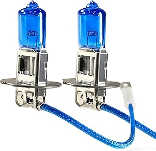 2 peças de lâmpadas de halogêneo H3 PK22S 24V 100W lâmpadas dianteiras de neblina DRL farol alto/baixo luzes automotivas universais para a maioria dos carros, caminhões, SUVs, branco