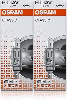 H1 64150 DOT Lâmpada de halogêneo padrão clássica 12V 55W 3200K P14.5s / Pacote com 2
