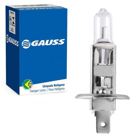 Lâmpada Halogena Incolor H1 55W P14 5S 12V Gauss GL01H1 H1, GL01H1