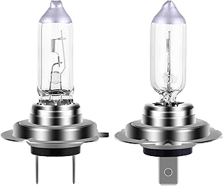 NEWBROWN Lâmpada de farol H7 200% brilho 4300K branco 12V/55W lâmpada H7 halogêneo longa vida de substituição PX26D (H7, 2 unidades)