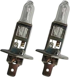 Lâmpada Halógena H1 12V 55W para Farol Alto/Baixo e Neblina, Encaixe Original, 2 Unidades
