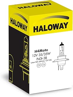 Lâmpada Haloway Halogena H4 Moto 35 35W 12V P43T 38 Farol 48220