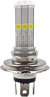 Lâmpada Haloway LED Standard HS1 H4 Moto 12V 6W 6500K P43T 38 Farol