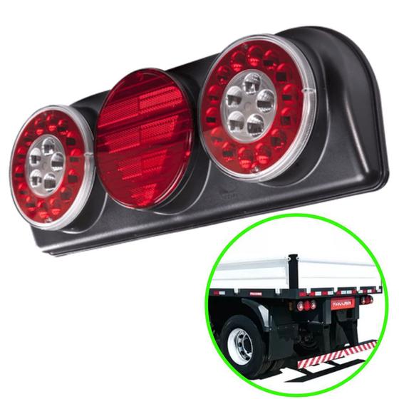 Lanterna Traseira Passageiro Braspoint Iv LED 24V Vermelha Aspock 1911300