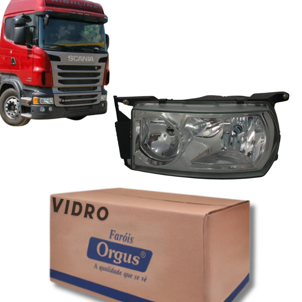 Lente Farol Motorista Scania R 500 2009 2011 Orgus 5I127