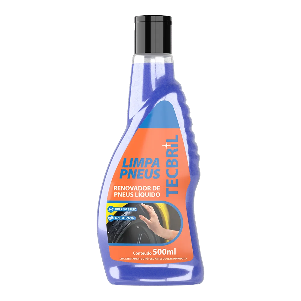 Limpa Pneu Tecbrilho 500ML Liquido Tecbril