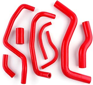 JOIUYOLJ Kit de mangueira de radiador de silicone de 3 camadas compatível com Toyota Corolla Levin 1991-2000 AE101 AE111 AE102 1.6L 1.8L 4A-FE 7A-FE... (vermelho)