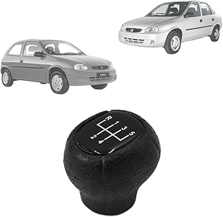 Manopla Bola de Câmbio Corsa 1994 95 96 97 98 99-5 Marchas - Resinado Preto