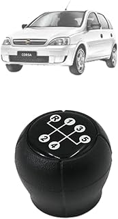 Manopla Bola de Câmbio Corsa 2000 01 02 03 04 05 06-5 Marchas - Resinado Preto