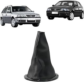 Coifa de Câmbio sem Manopla Gol Parati Saveiro G3 1999 a 2005 Preto com Base Cromada