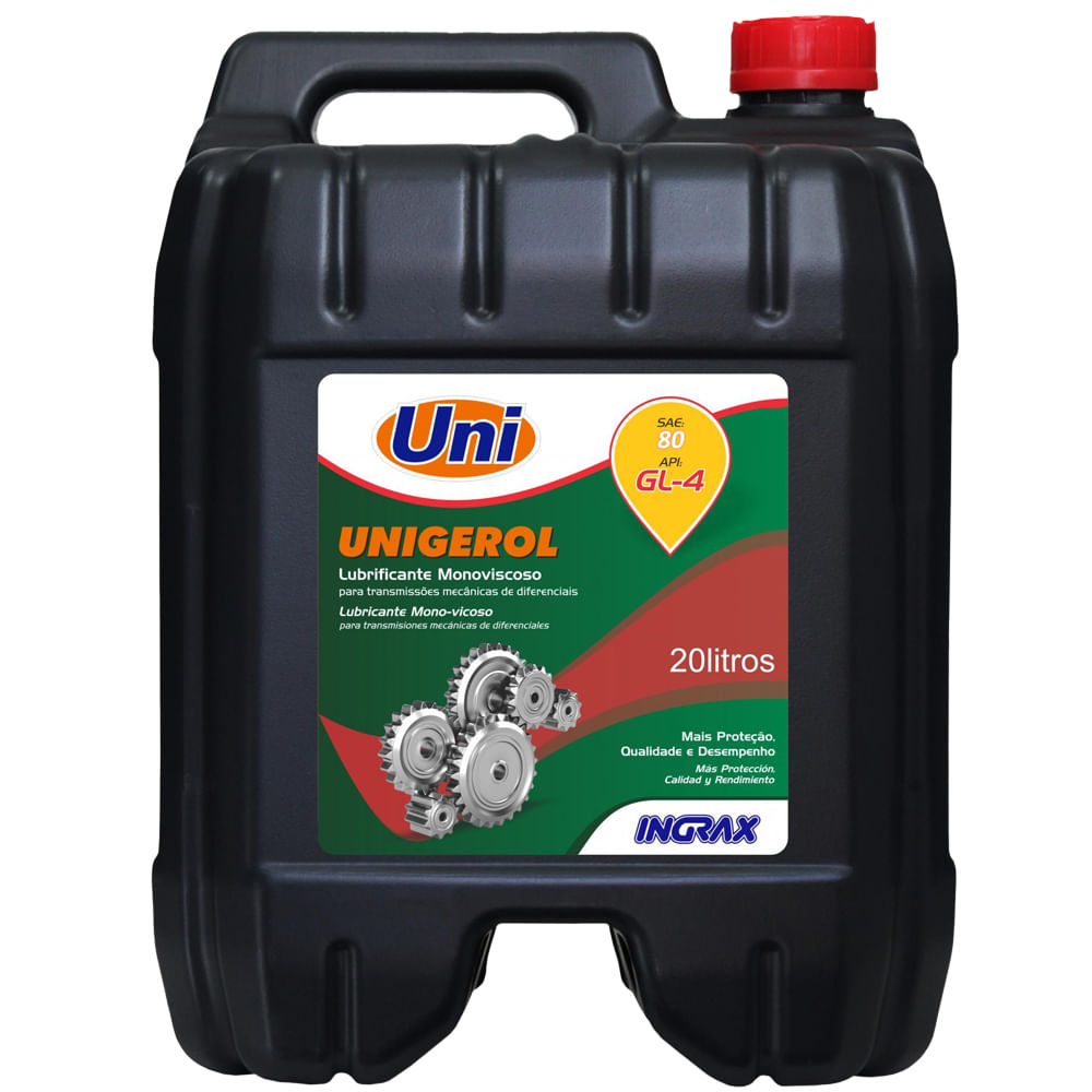 Óleo Hidráulico 80 Unigerol Ingrax 20 Litros