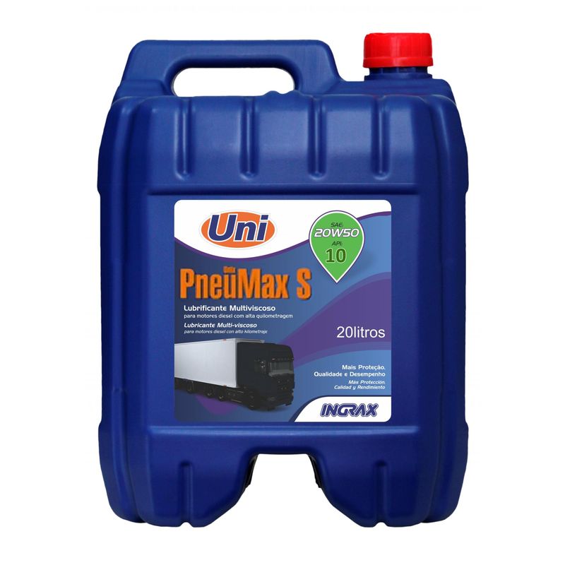 Óleo Hidráulico Unix Pneumax S 10 Ingrax 20 Litros