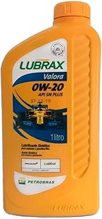 Óleo Lubrificante Sintético 0W20 Lubrax Valora SN Plus (1 Litro)