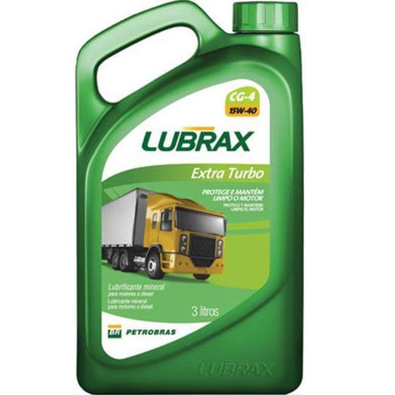 Óleo Lubrificante Mineral 15W40 Lubrax Extra Turbo API Ch 4 3 Litros