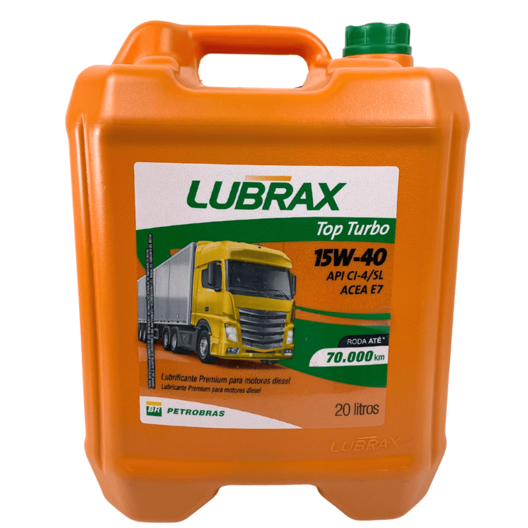 Óleo Lubrificante Mineral 15W40 Lubrax Top Turbo API Ci 4 20 Litros