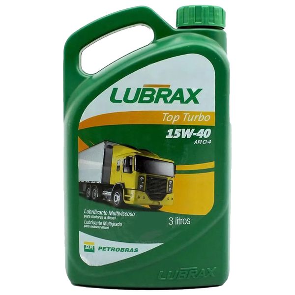 Óleo Lubrificante Mineral 15W40 Lubrax Top Turbo API Ci 4 3 Litros