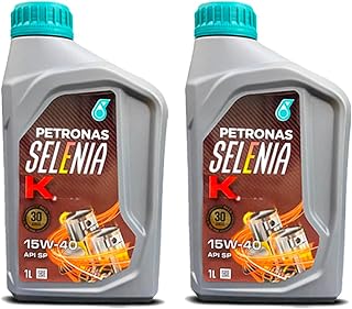 Kit Troca 2 L Óleo de Motor Petronas Selenia K Sae 15w40 Api Sp Semissintetico