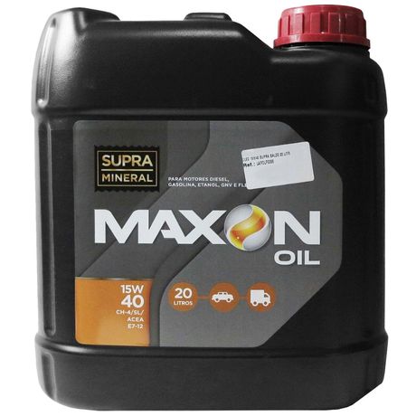 Óleo Mineral 15W40 CH4 Supra Diesel Maxon 20 Litros