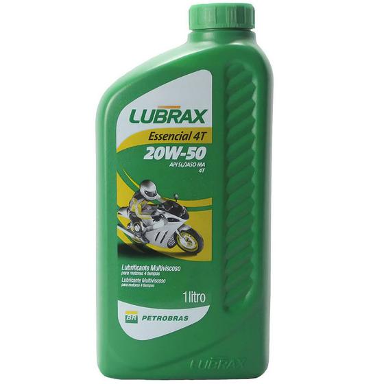 Óleo Mineral 20W50 Moto 4T API Sl Lubrax 1 Litro
