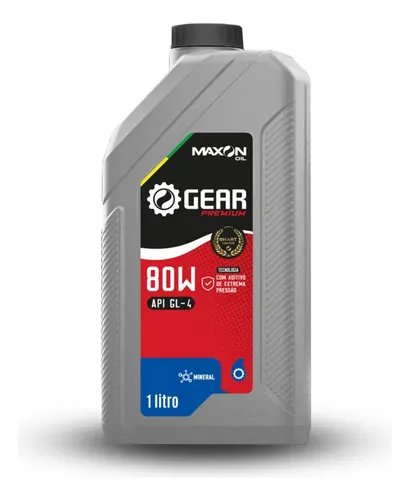 Óleo Mineral 80W GL4 Maxon Oil Gear Câmbio Manual Diferencial 1 Litro