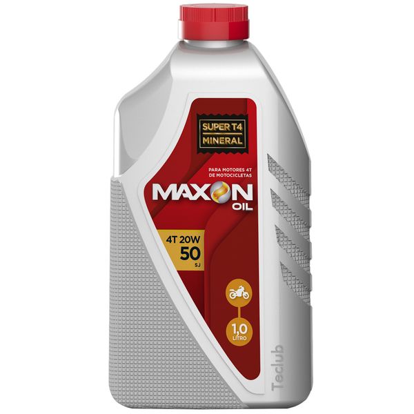 Óleo Mineral Multiviscoso 20W50 Maxon Oil Moto 4T API Sl 1 Litro