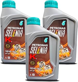 Kit Troca 3 L Óleo de Motor Petronas Selenia K Sae 15w40 Api Sp Semissintetico