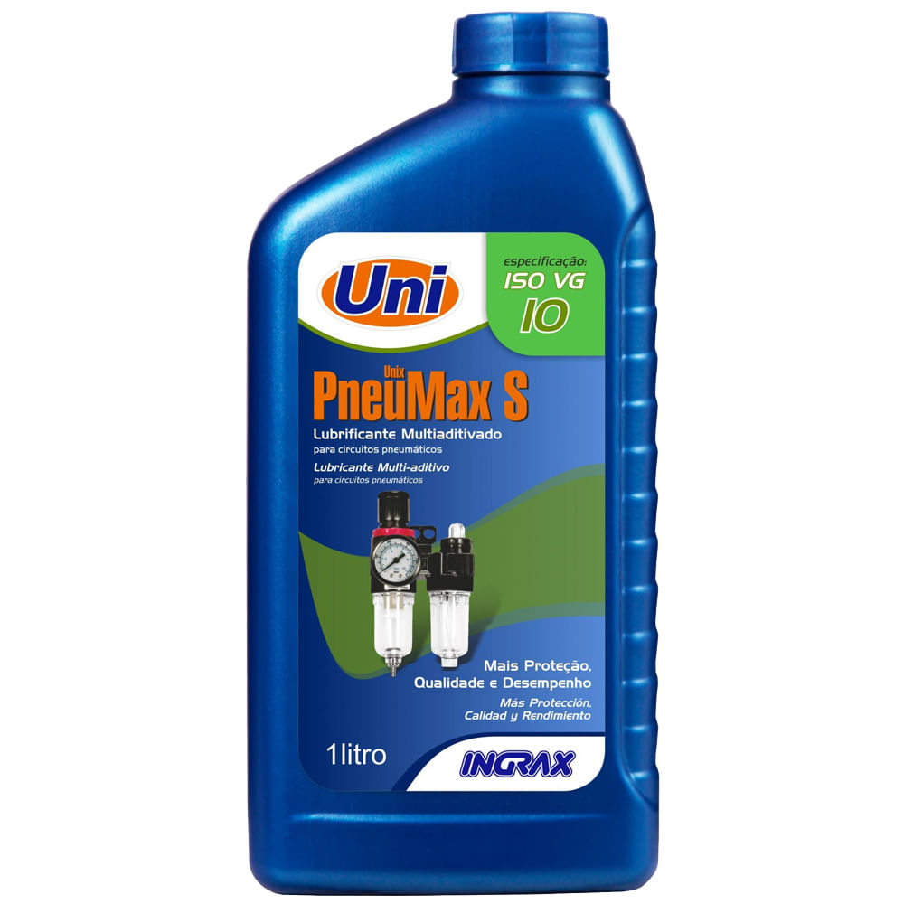 Óleo Mineral Unix Pneumax S 10 Pneumatico Ingrax 1 Litro