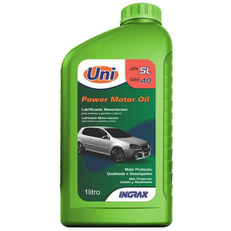Óleo Monoviscoso Power Oil 40 1 Litro Ingrax Ingrax 80010