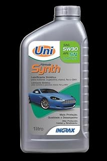 Óleo de Motor 5W30 100% Sintético Uni Fórmula Synth SP API SP 1 Litro - (Fabricante INGRAX)