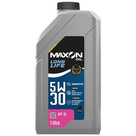 Óleo Semissintetico 5W30 Maxon Oil Long Life API Sl 1 Litro