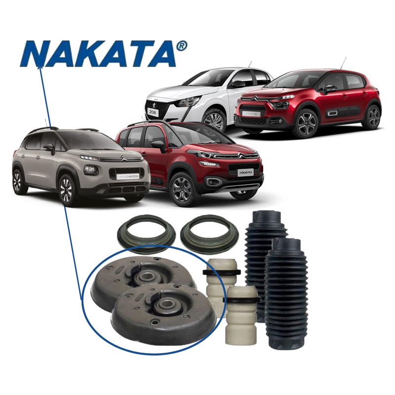 Par Batente Amortecedor Traseiro Citroën Aircross 2012 2020 Nakata NK0903