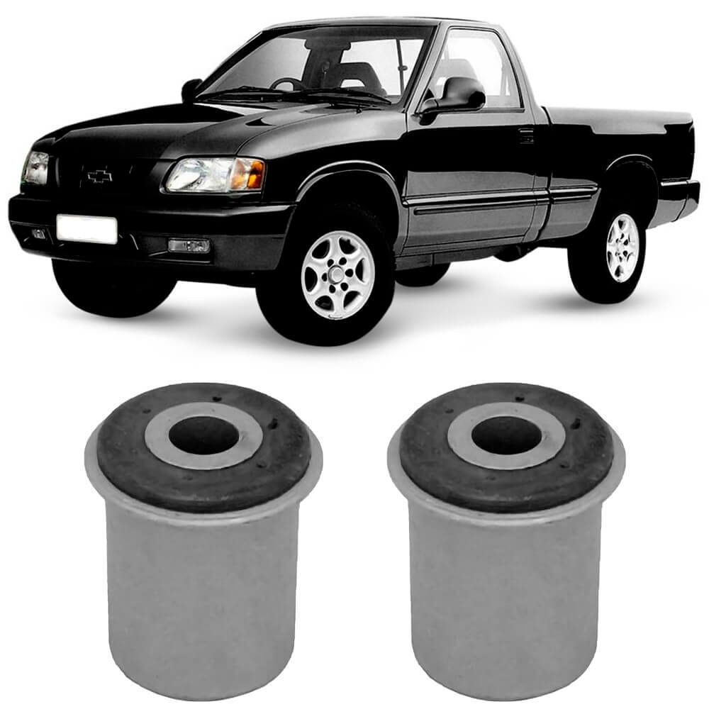 Par Bucha Bandeja Balança Chevrolet S10 95 2011 Dianteira Inferior Maior Axios