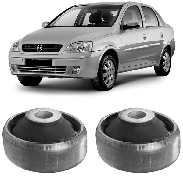 Par Bucha Bandeja Balança Corsa Sedan 95 2002 Dianteira Maior Axios