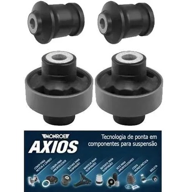 Par Bucha Bandeja Balança Fiat Stilo 2002 2011 Traseiro Maior Axios 0111526