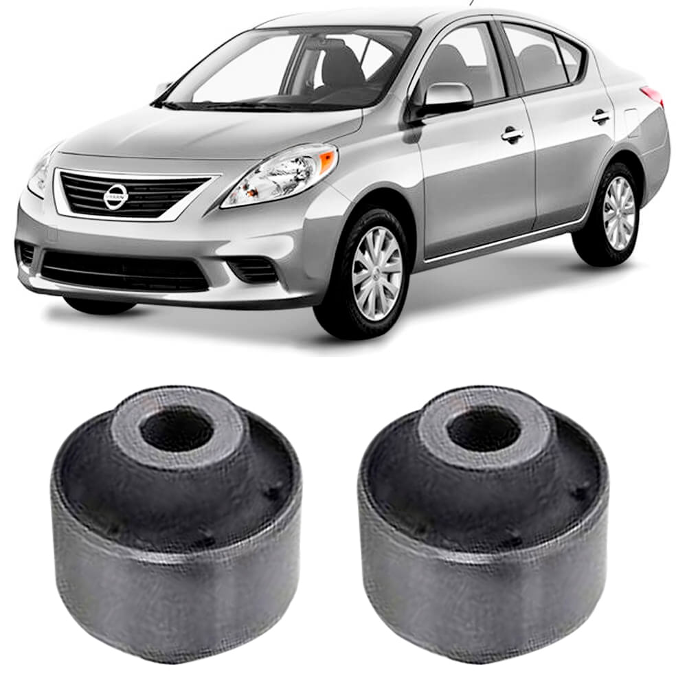 Par Bucha Bandeja Balança Nissan Versa 2012 2018 Dianteira Menor Axios