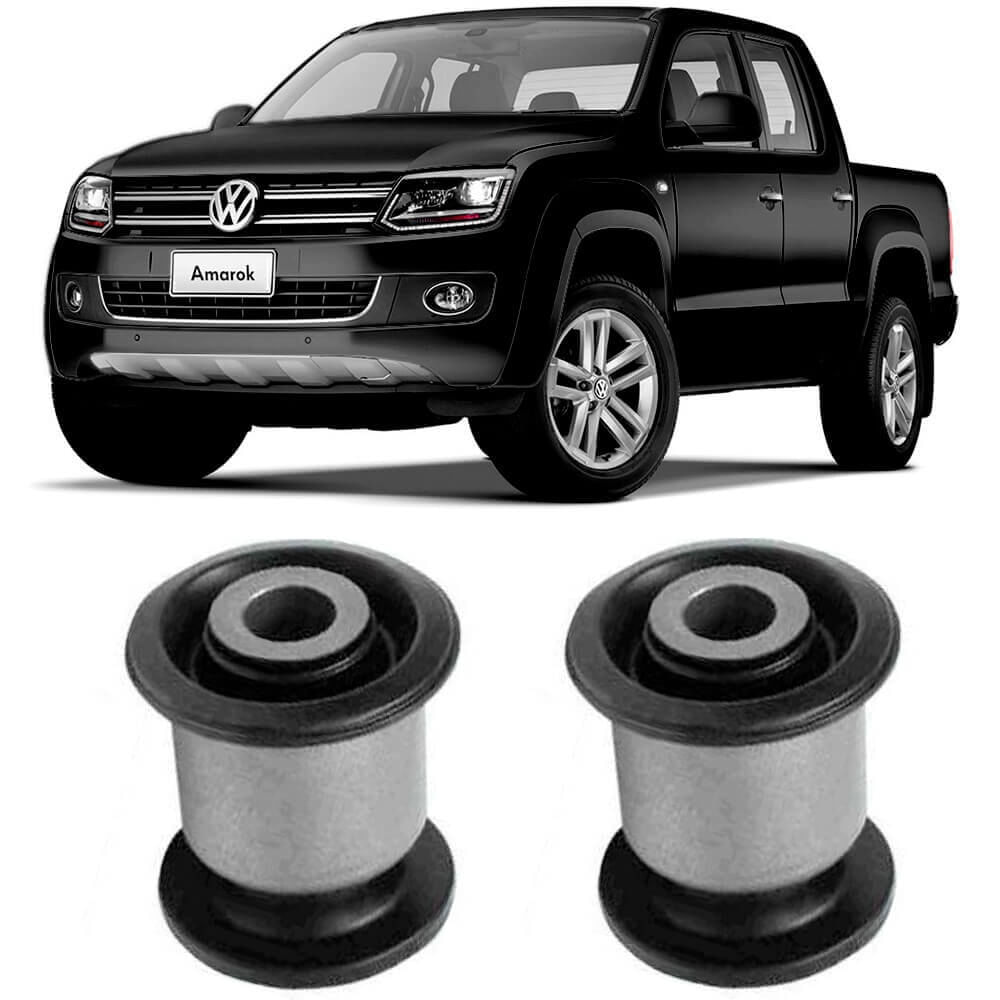 Par Bucha Bandeja Balança VW Amarok 2011 2017 Traseira Maior Axios