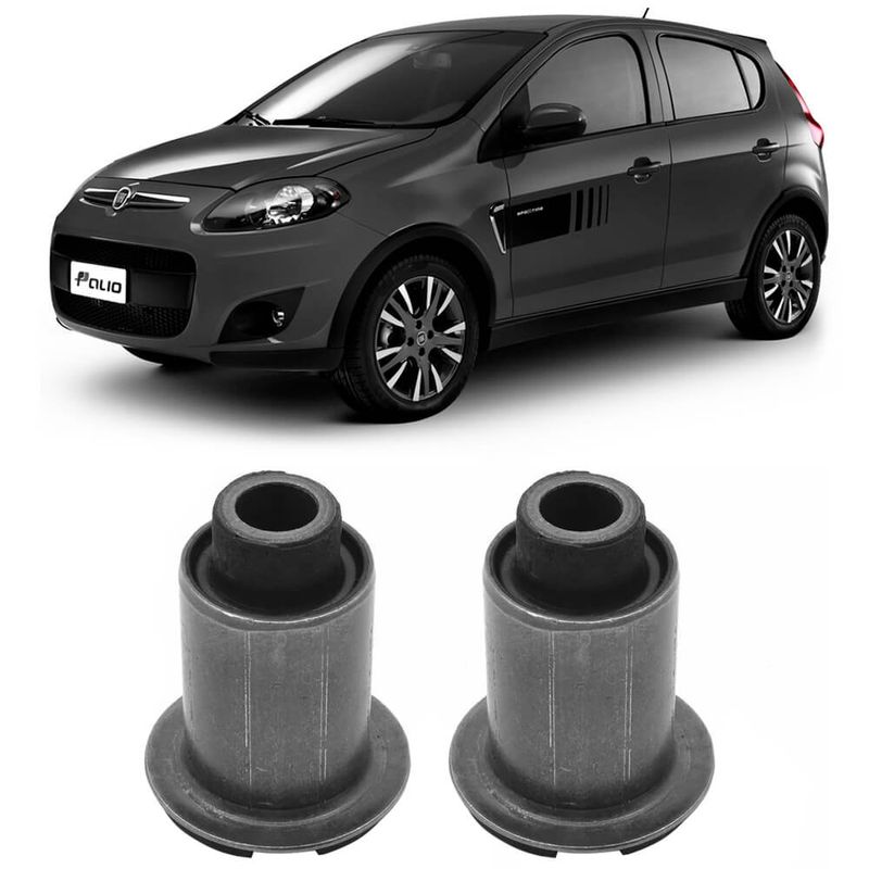 Par Bucha Bandeja Fiat Palio 2012 2017 Dianteira Maior Axios