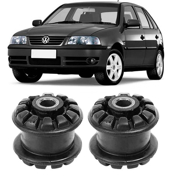 Par Bucha Bandeja VW Gol G3 G4 99 2014 Dianteiro Maior Axios